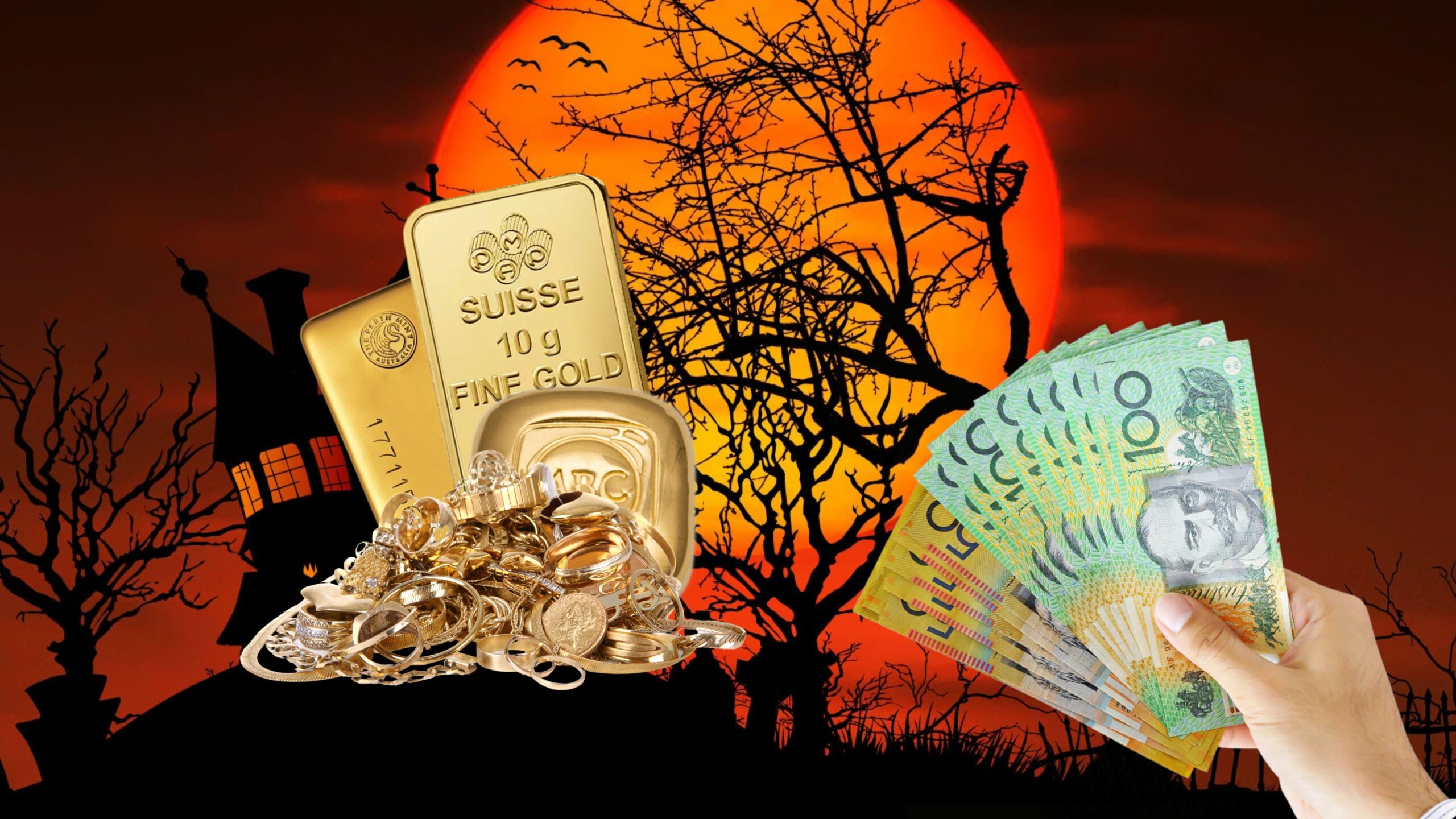 halloween in Brisbane - sell gold this halloween